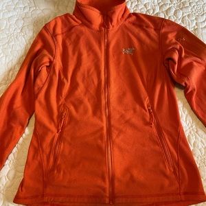 Women’s Arc’teryx full zip PolarTec waffle fleece jacket